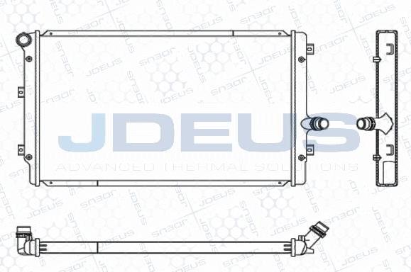 Jdeus M-0010320 - Радіатор, охолодження двигуна autozip.com.ua