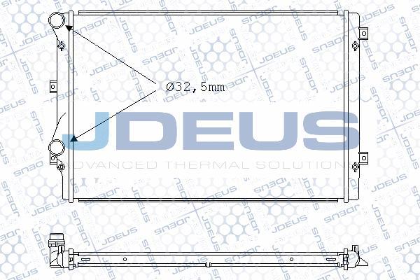 Jdeus M-0010710 - Радіатор, охолодження двигуна autozip.com.ua