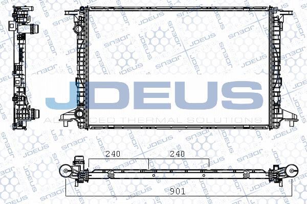 Jdeus M-0010720 - Радіатор, охолодження двигуна autozip.com.ua