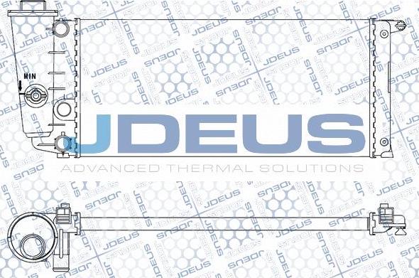 Jdeus M-0030010 - Радіатор, охолодження двигуна autozip.com.ua