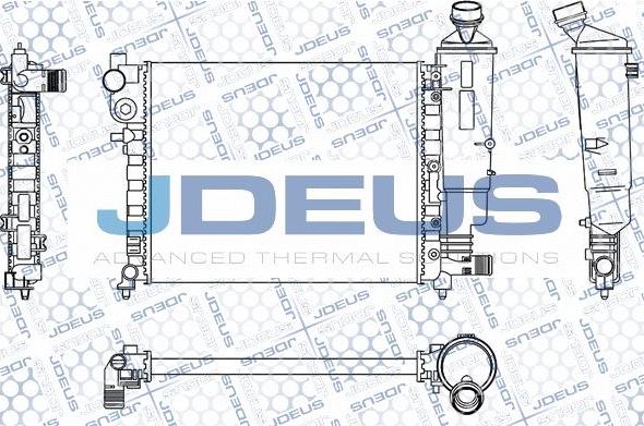 Jdeus M-0070490 - Радіатор, охолодження двигуна autozip.com.ua
