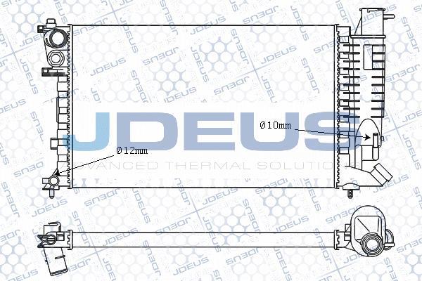 Jdeus M-007044A - Радіатор, охолодження двигуна autozip.com.ua