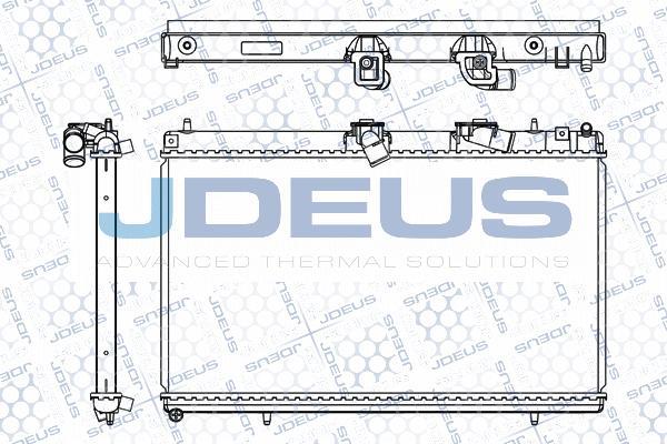 Jdeus M-0070450 - Радіатор, охолодження двигуна autozip.com.ua