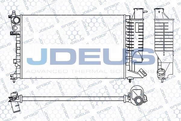 Jdeus M-0070410 - Радіатор, охолодження двигуна autozip.com.ua