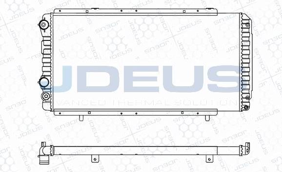 Jdeus M-0070050 - Радіатор, охолодження двигуна autozip.com.ua