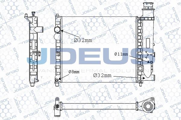 Jdeus M-007000A - Радіатор, охолодження двигуна autozip.com.ua