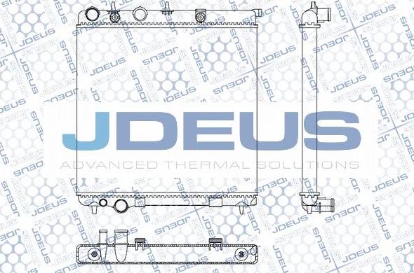 Jdeus M-0070110 - Радіатор, охолодження двигуна autozip.com.ua