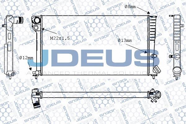 Jdeus M-0070130 - Радіатор, охолодження двигуна autozip.com.ua