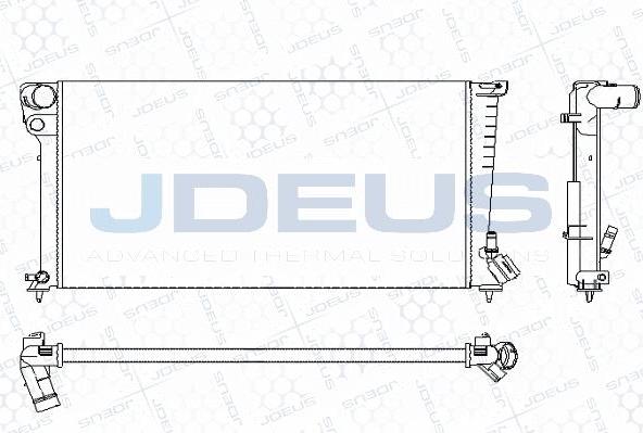 Jdeus M-0070200 - Радіатор, охолодження двигуна autozip.com.ua