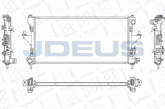 Jdeus M-0070220 - Радіатор, охолодження двигуна autozip.com.ua