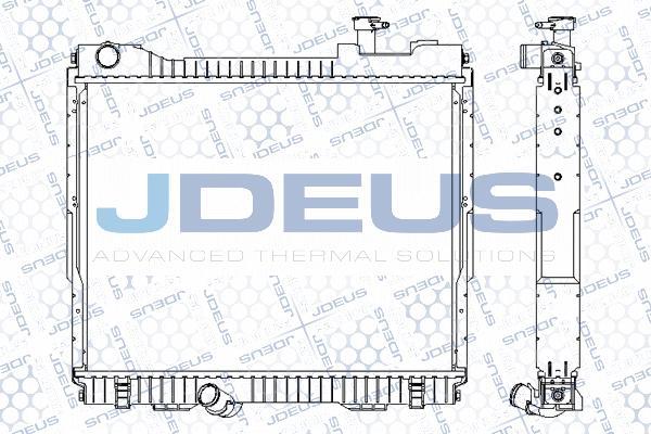 Jdeus M-0190400 - Радіатор, охолодження двигуна autozip.com.ua