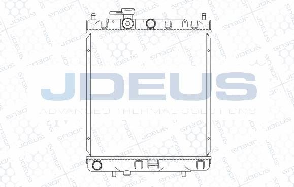 Jdeus M-019055A - Радіатор, охолодження двигуна autozip.com.ua