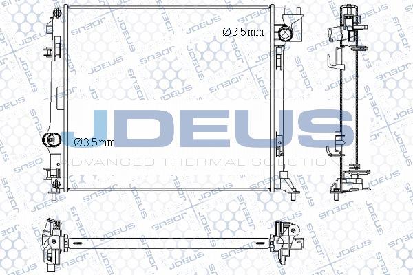 Jdeus M-0190780 - Радіатор, охолодження двигуна autozip.com.ua