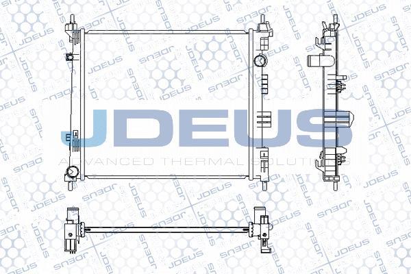Jdeus M-0190730 - Радіатор, охолодження двигуна autozip.com.ua