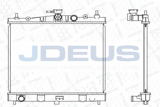 Jdeus M-0191050 - Радіатор, охолодження двигуна autozip.com.ua