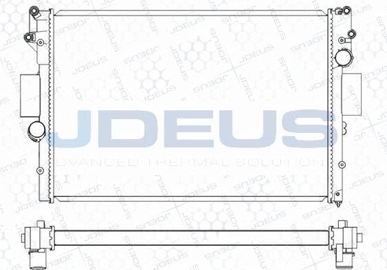 Jdeus M-0140061 - Радіатор, охолодження двигуна autozip.com.ua