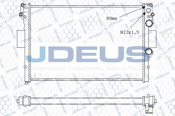 Jdeus M-0140011 - Радіатор, охолодження двигуна autozip.com.ua