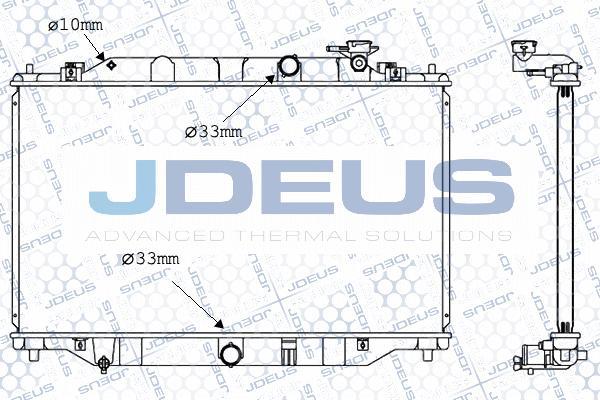 Jdeus M-0160400 - Радіатор, охолодження двигуна autozip.com.ua