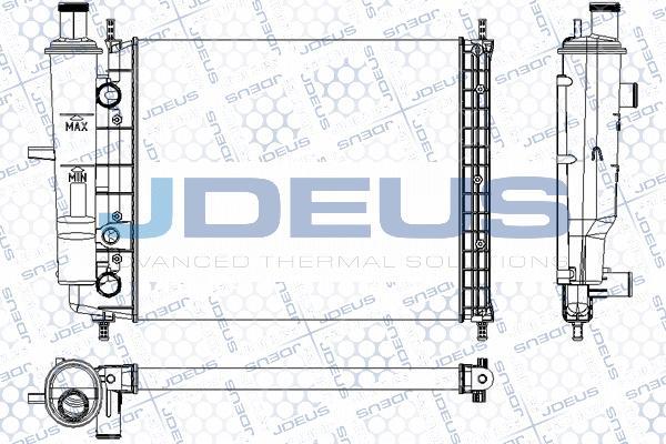 Jdeus M-0110490 - Радіатор, охолодження двигуна autozip.com.ua