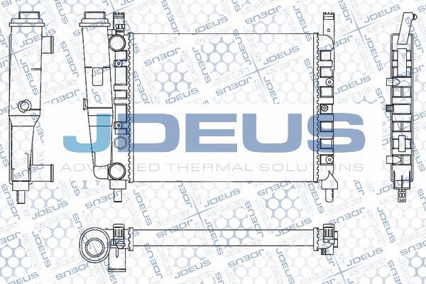 Jdeus M-0110400 - Радіатор, охолодження двигуна autozip.com.ua