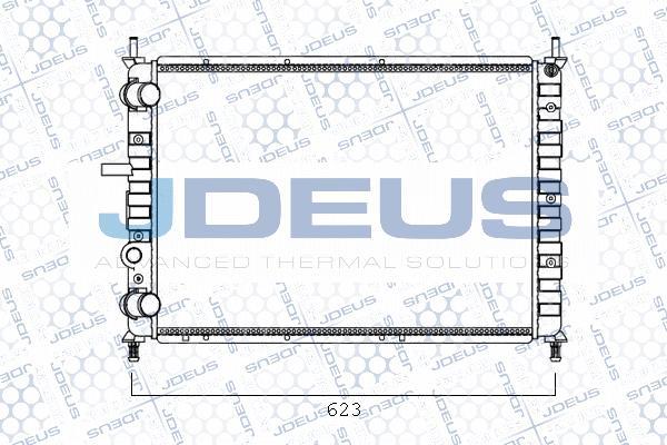 Jdeus M-0110540 - Радіатор, охолодження двигуна autozip.com.ua