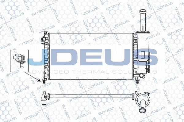 Jdeus M-011066A - Радіатор, охолодження двигуна autozip.com.ua