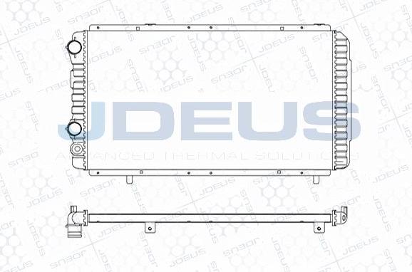 Jdeus M-0110180 - Радіатор, охолодження двигуна autozip.com.ua