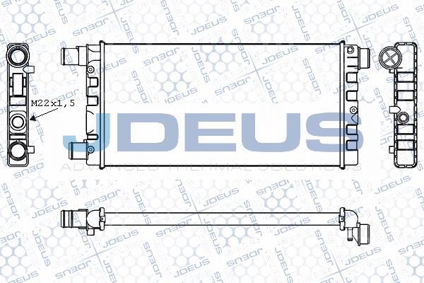 Jdeus M-011021A - Радіатор, охолодження двигуна autozip.com.ua