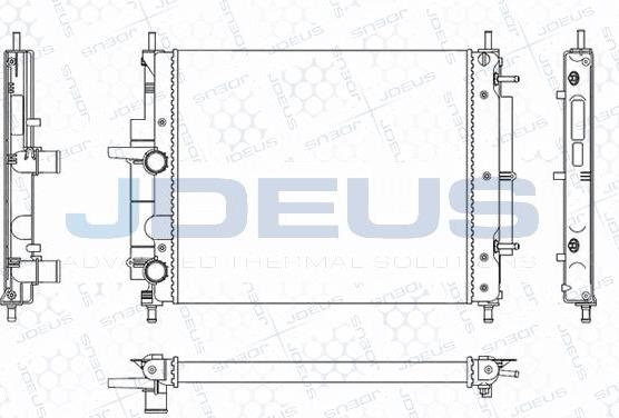 Jdeus M-0110790 - Радіатор, охолодження двигуна autozip.com.ua