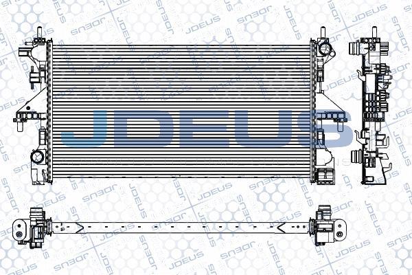 Jdeus M-0111500 - Радіатор, охолодження двигуна autozip.com.ua