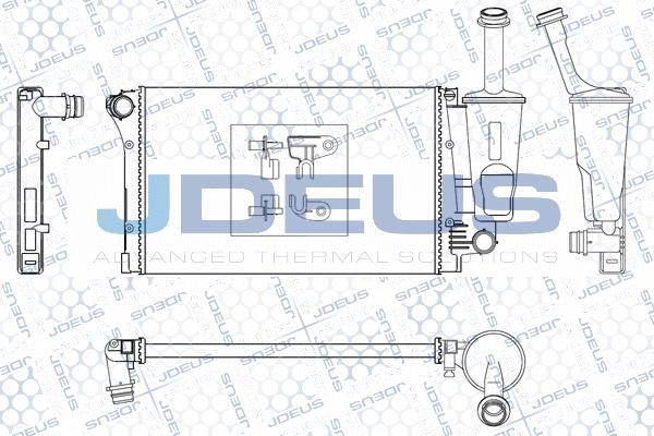 Jdeus M-0111030 - Радіатор, охолодження двигуна autozip.com.ua