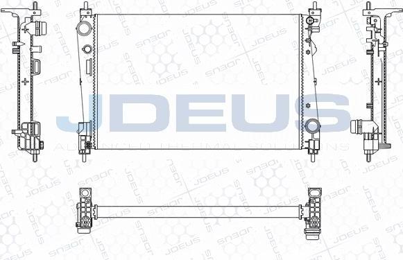 Jdeus M-011116A - Радіатор, охолодження двигуна autozip.com.ua