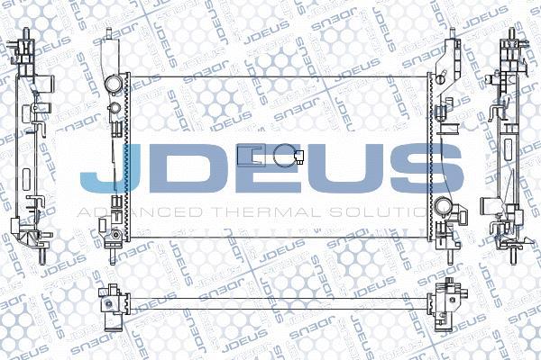 Jdeus M-0111280 - Радіатор, охолодження двигуна autozip.com.ua