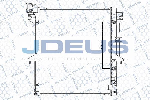 Jdeus M-0180490 - Радіатор, охолодження двигуна autozip.com.ua