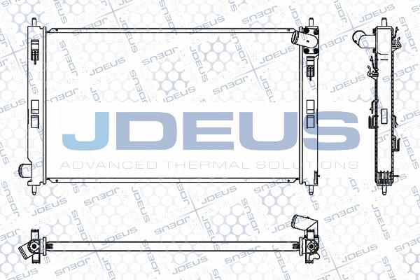 Jdeus M-0180430 - Радіатор, охолодження двигуна autozip.com.ua