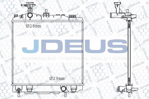 Jdeus M-0180530 - Радіатор, охолодження двигуна autozip.com.ua