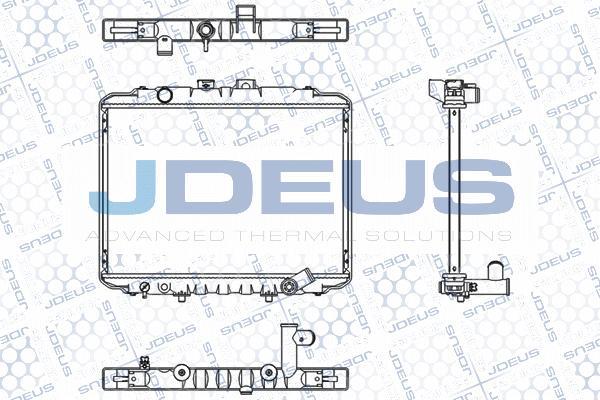 Jdeus M-0180070 - Радіатор, охолодження двигуна autozip.com.ua