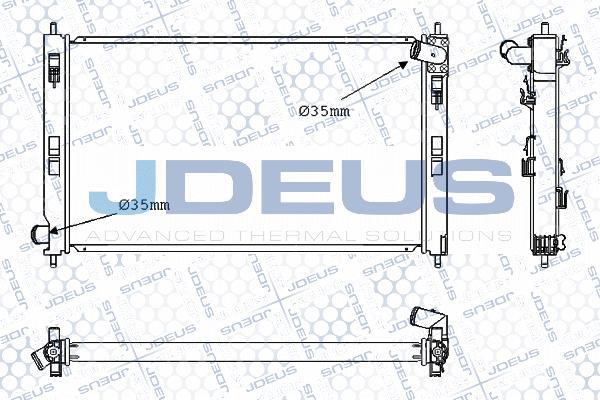 Jdeus M-0180240 - Радіатор, охолодження двигуна autozip.com.ua