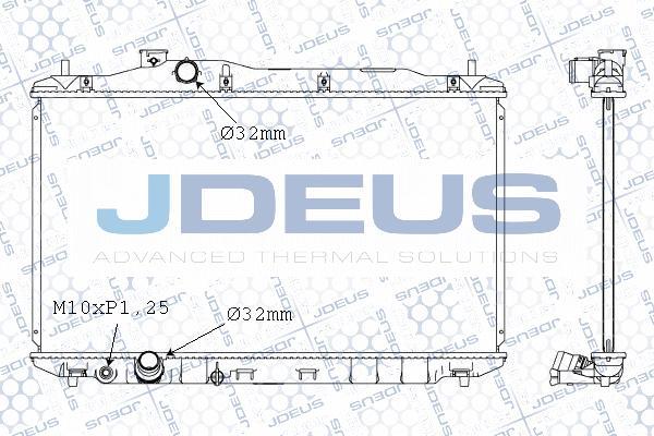 Jdeus M-0130490 - Радіатор, охолодження двигуна autozip.com.ua
