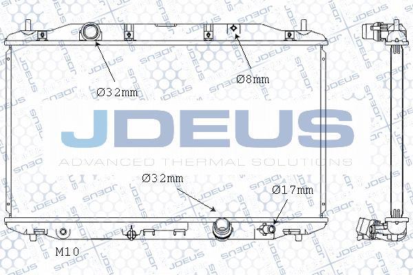 Jdeus M-0130100 - Радіатор, охолодження двигуна autozip.com.ua