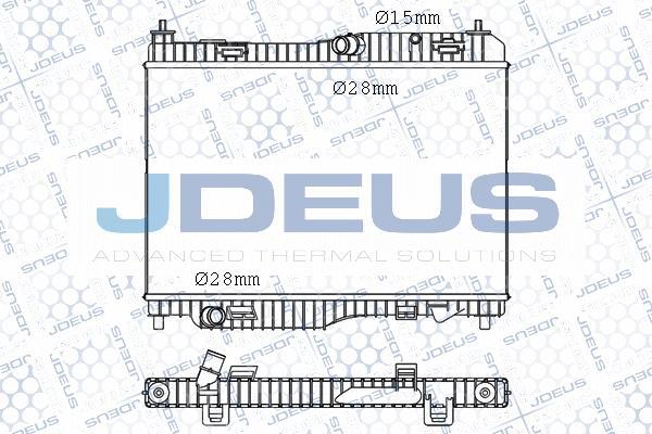 Jdeus M-012069A - Радіатор, охолодження двигуна autozip.com.ua