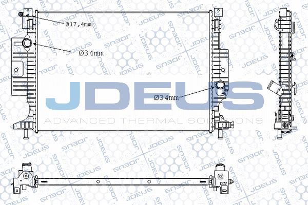 Jdeus M-0120660 - Радіатор, охолодження двигуна autozip.com.ua