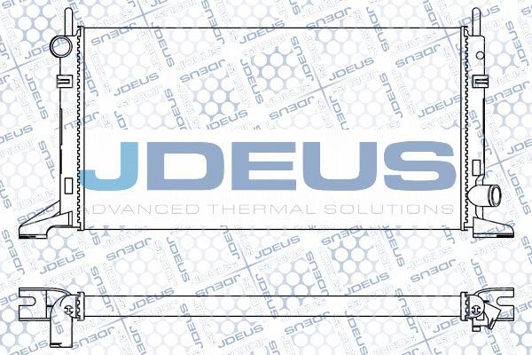 Jdeus M-0120110 - Радіатор, охолодження двигуна autozip.com.ua