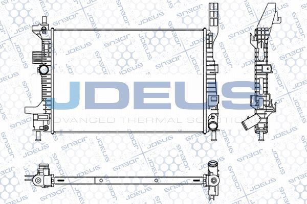 Jdeus M-0120390 - Радіатор, охолодження двигуна autozip.com.ua