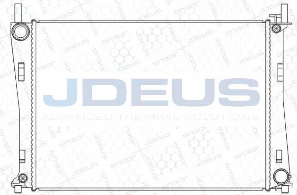 Jdeus M-0121070 - Радіатор, охолодження двигуна autozip.com.ua