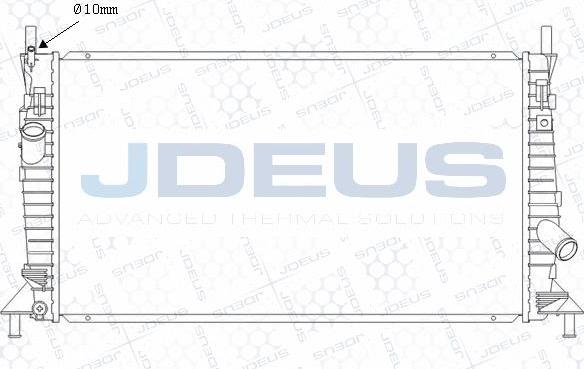 Jdeus M-0121140 - Радіатор, охолодження двигуна autozip.com.ua