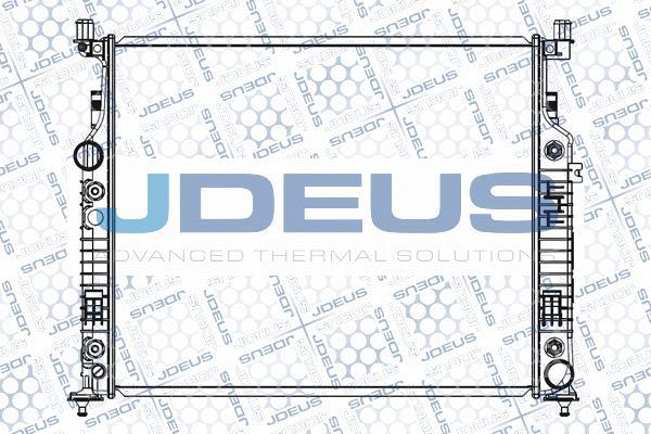 Jdeus M-0170940 - Радіатор, охолодження двигуна autozip.com.ua