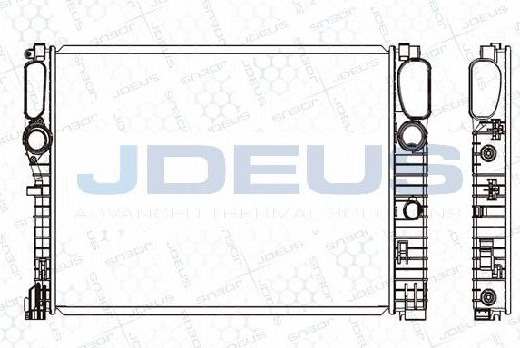 Jdeus M-0170980 - Радіатор, охолодження двигуна autozip.com.ua