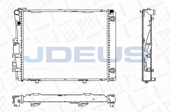 Jdeus M-0170200 - Радіатор, охолодження двигуна autozip.com.ua