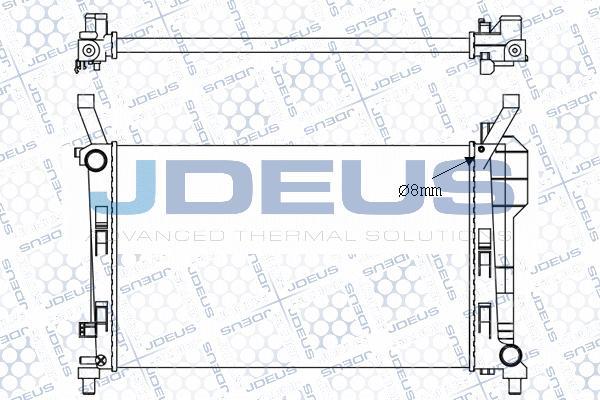 Jdeus M-0171120 - Радіатор, охолодження двигуна autozip.com.ua